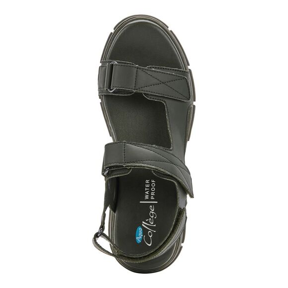 AQUA COLLEGE Womens Green Hux Round Toe Platform Slingback Sandal 11 M - Picture 2 of 4